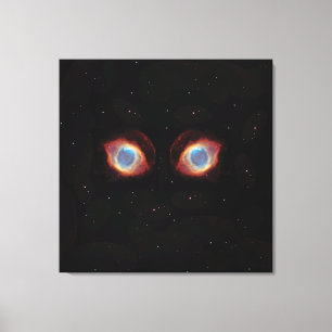 Galactische Nebula Eyes Poster Canvas Afdruk