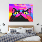 Galactische nieuwsgierigheid: de kosmische blik va canvas afdruk (Insitu (Slaapkamer))