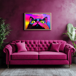 Galactische nieuwsgierigheid: de kosmische blik va canvas afdruk