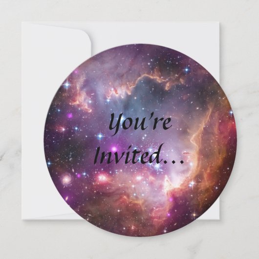 Galactische Paarse buitenruimte Kaart (Voorkant)