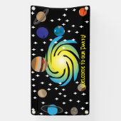 Galactische Partij Thema Spandoek (Verticaal)