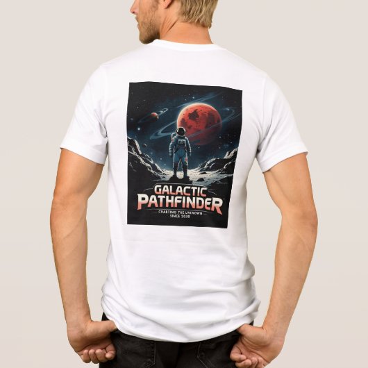 Galactische Pathfinder Space Exploration Design Tri-Blend Shirt (Achterkant)