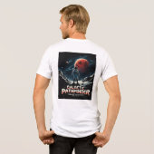 Galactische Pathfinder Space Exploration Design Tri-Blend Shirt (Achterkant volledig)