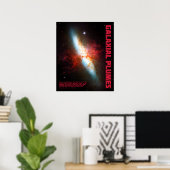 Galactische pluimen poster (Thuiskantoor)