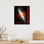 Galactische pluimen poster (Keuken)