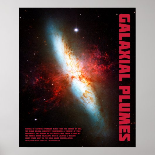 Galactische pluimen poster (Voorkant)