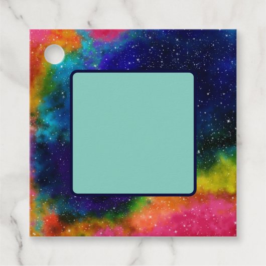 Galactische Sci-Fi bruiloft Bedankjes Labels (Voorkant)