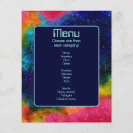 Galactische Sci-Fi Bruiloft Menu