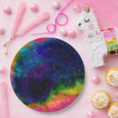 Galactische Sci-Fi bruiloft Papieren Bordje (Feest)