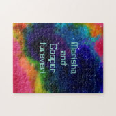 Galactische Sci-Fi bruiloft puzzel (Horizontaal)