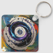 galactische straling sleutelhanger (Achterkant)