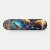 Galactische tandwielen" skateboard (Horizontaal)