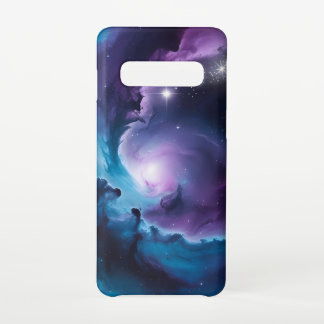 Galactische Vortex – Levendige Kosmische Nevel Art Samsung Galaxy S10 Hoesje