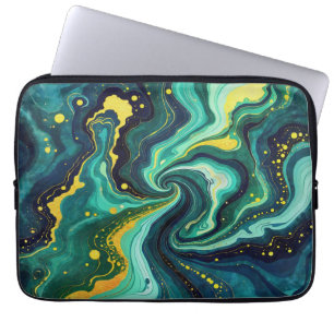 Galactische Wervelingen in Levendige Kleuren 2 Laptop Sleeve
