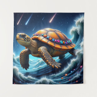 galactische Zee schildpad Wandkleed