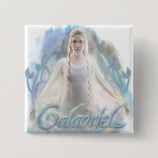 Galadriel met naam vierkante button 5,1 cm (Voorkant)