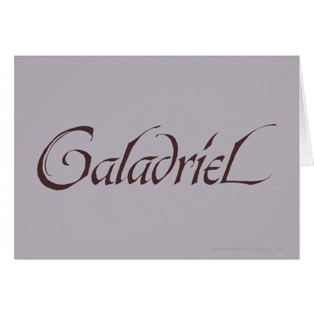Galadriel Name Solid (Voorkant Horizontaal)