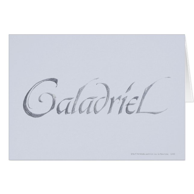 Galadriel Name Textured (Voorkant Horizontaal)