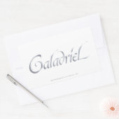 Galadriel Name Textured Rechthoekige Sticker (Envelop)