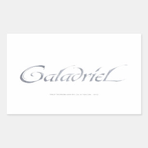 Galadriel Name Textured Rechthoekige Sticker
