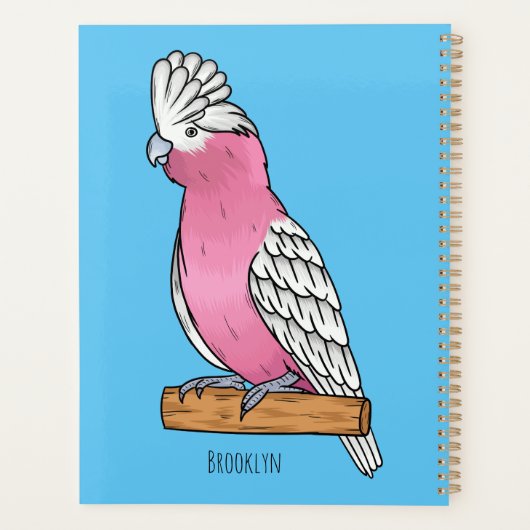 Galah bird cartoon illustration  (Dos)