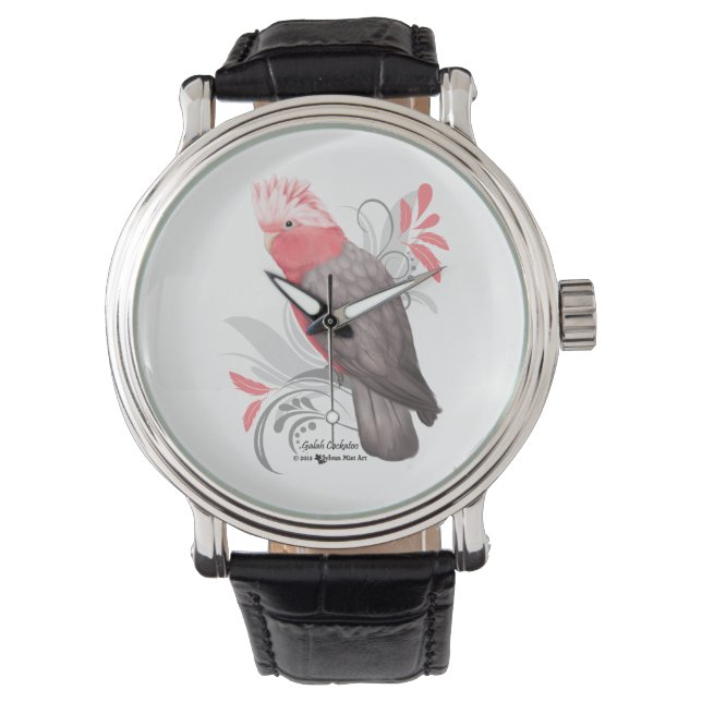 Galah Cockato Horloge (Voorkant)