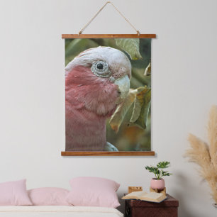 Galah Kaketoe Roze Australische Vogel Portret Hangend Wandkleed