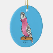 Galah vogelcartoon keramisch ornament (Rechts)