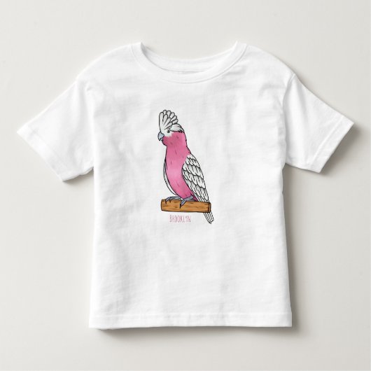 Galah vogelcartoon kinder shirts (Voorkant)