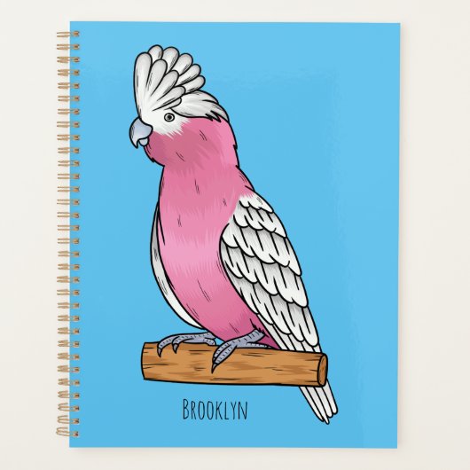 Galah vogelcartoon planner (Voorkant)