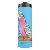 Galah vogelcartoon thermosbeker (Voorkant)