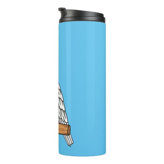 Galah vogelcartoon thermosbeker (Geroteerd rechts)