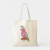 Galah vogelcartoon tote bag (Achterkant)