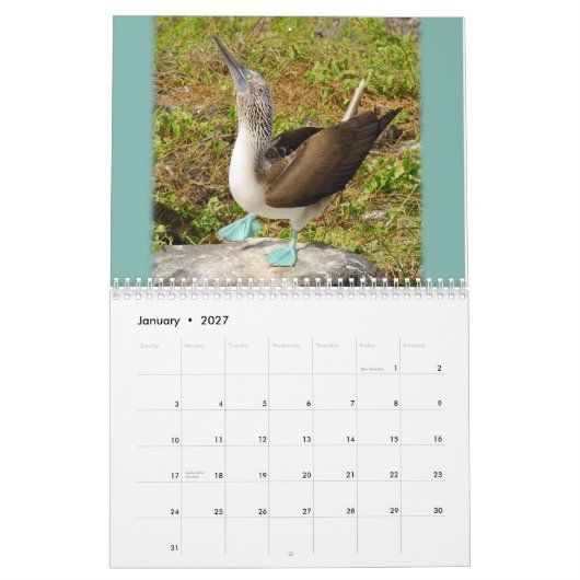 Galapagos. Agenda Kalender (Jan 2027)