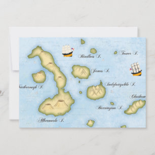 Galapagos-archipelkaart Tropische eilanden