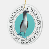 Galapagos Blue Footed Booby Keramisch Ornament (Links)