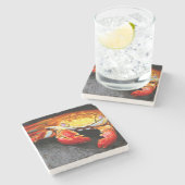 Galapagos Crab Stenen Onderzetter (Zijkant)