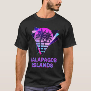 Galapagos Eilanden 80 jaar palm Tree Retro Ecuador T-shirt
