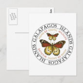 Galapagos-eilanden Butterflies Briefkaart (Voorkant / Achterkant)