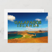 Galapagos-eilanden gestileerd briefkaart (Voorkant / Achterkant)