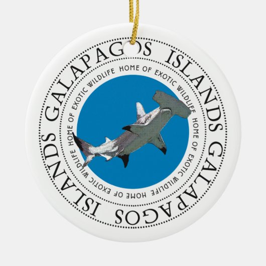 Galapagos-eilanden Hammerhead Shark Keramisch Ornament (Voorkant)