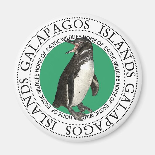Galapagos-eilanden Penguin Magneet (Voorkant)