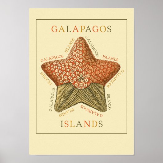 Galapagos Eilanden Poster (Voorkant)