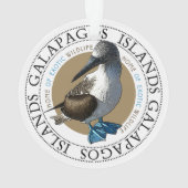 Galapagos Islands Blue Footed Booby Bird Ornament (achterkant)