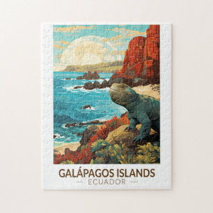 Galapagos Islands Reizen Kunst Vintage Legpuzzel