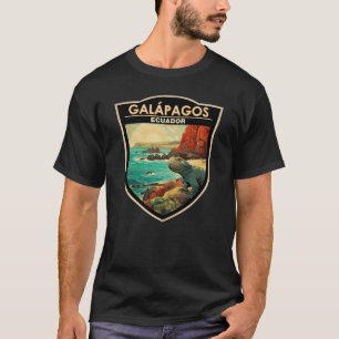 Galapagos Islands Reizen Kunst Vintage T-shirt