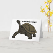 Galapagos landschildpad kaart (Gele Bloem)