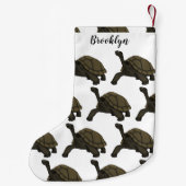 Galapagos landschildpad kleine kerstsok (Achterkant)