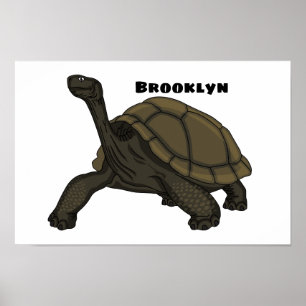 Galapagos landschildpad poster