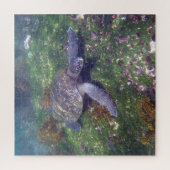 galapagos schildpad groen legpuzzel (Verticaal)